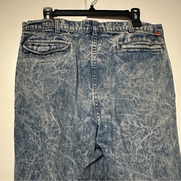 Vintage 90s 80s 530 Levi's Acid Wash pleated Jeans size 36 made in USA cotton - Picture 10 of 11
